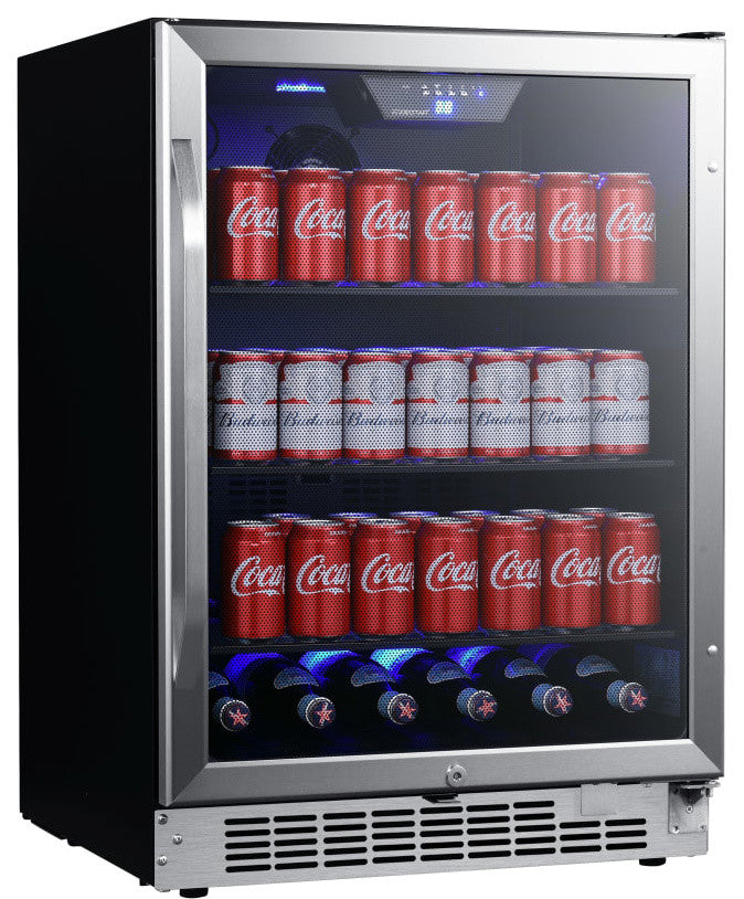 EdgeStar CBR1502SG 24"W 142 Can Built-In Beverage Cooler - Stainless Steel