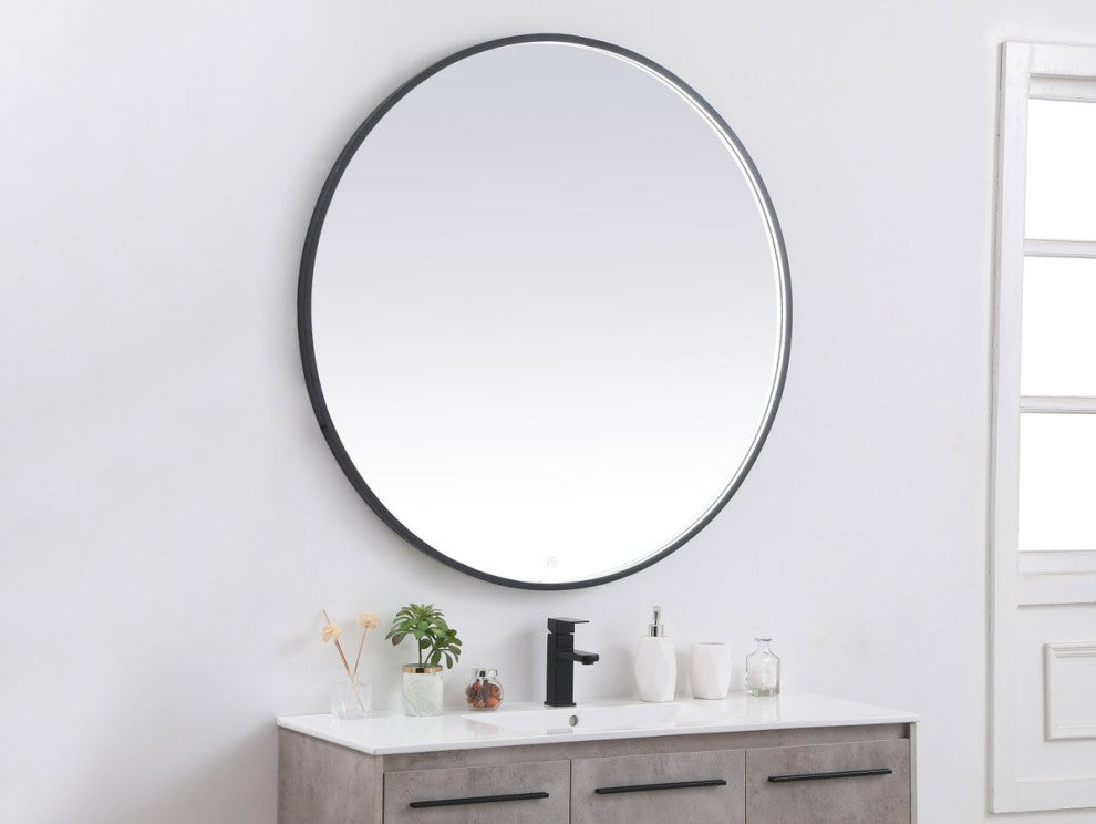 Modern Black Led Mirror