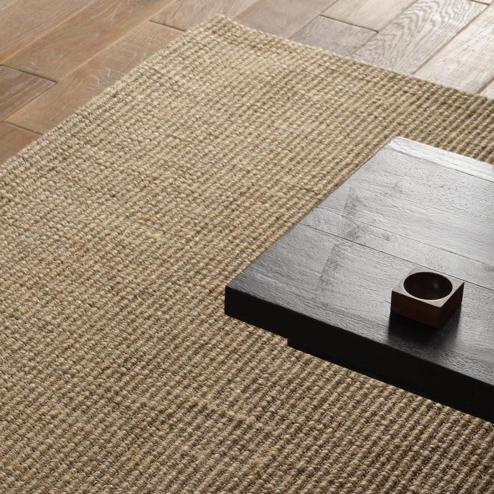 Jaipur Living Laney BHN02 Handmade Solid Tan Area Rug, 9'6"x13'6"