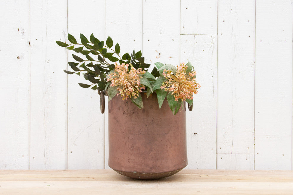 Indian Antique Rose Copper Storage Pot