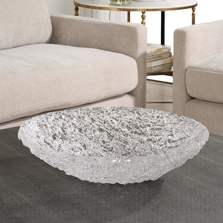 Uttermost 18208 Glint 19-1/2"W Glass Decorative Bowl - Clear