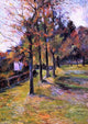 Paul Gauguin Tree Lined Road Rouen, Gallery Wrapped Canvas Print, 18"x27"