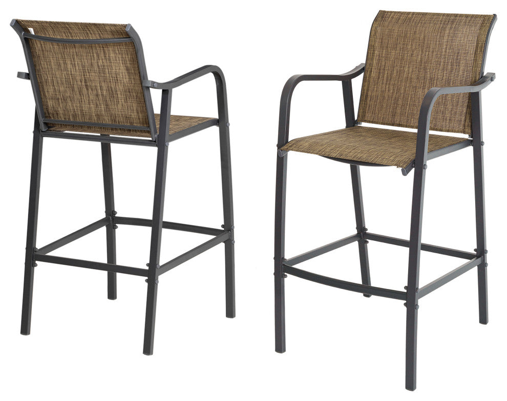 Set of 2 Outdoor bar stoolst Patio Bar Chair,patio furniture set, Earth