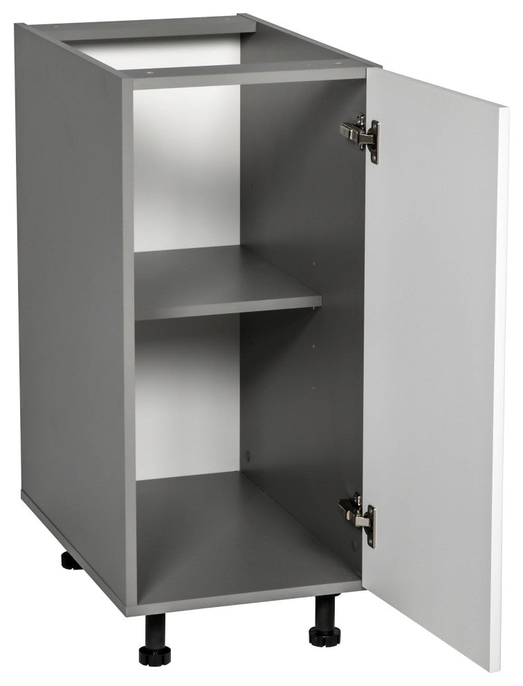 9 Base Cabinet High Single Door with White Gloss door