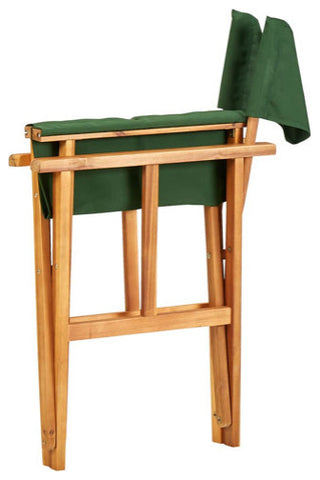 vidaXL Director's Chair Camping Chair for Outdoor Garden Solid Wood Acacia Green