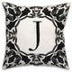 J Monogram 18x18 Indoor / Outdoor Pillow