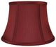 7x10x7" Faux Silk Bell Lamp Shade, Burgundy