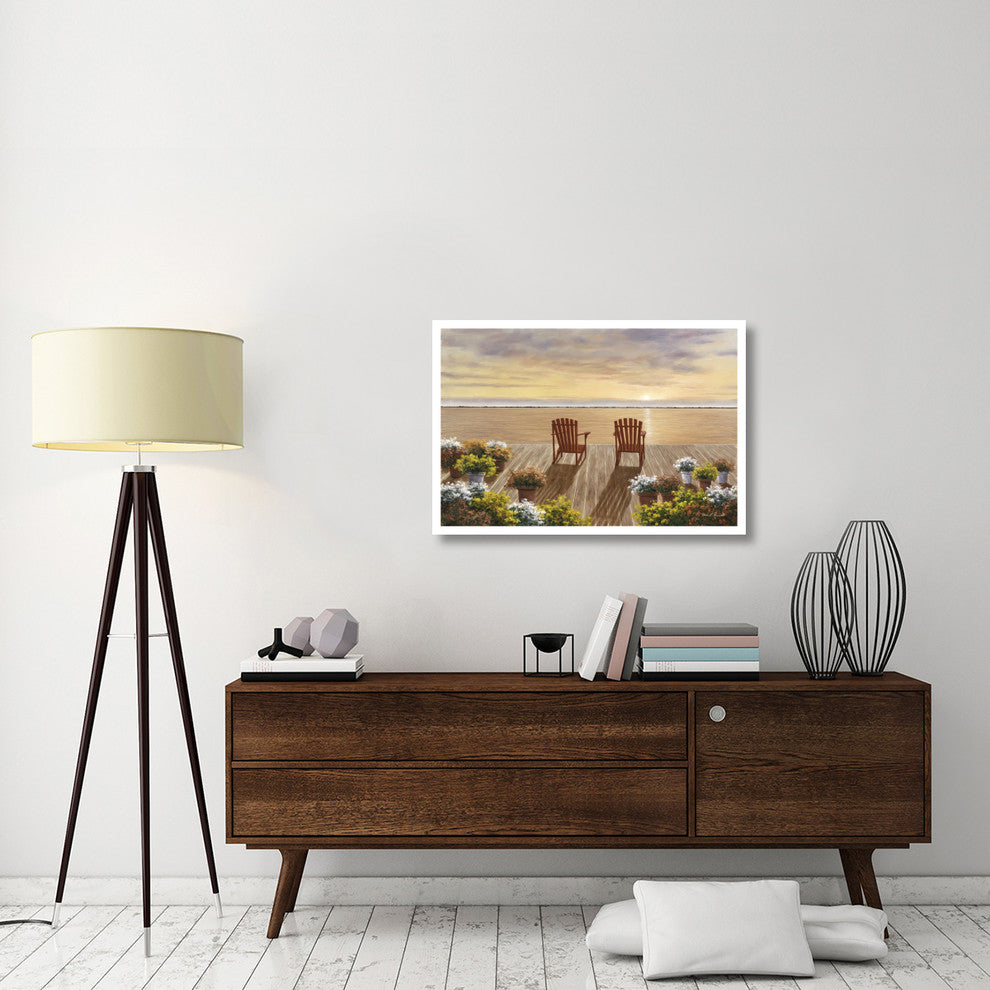 "Evening Deck View" Digital Paper Print by Diane Romanello, 38"x26"