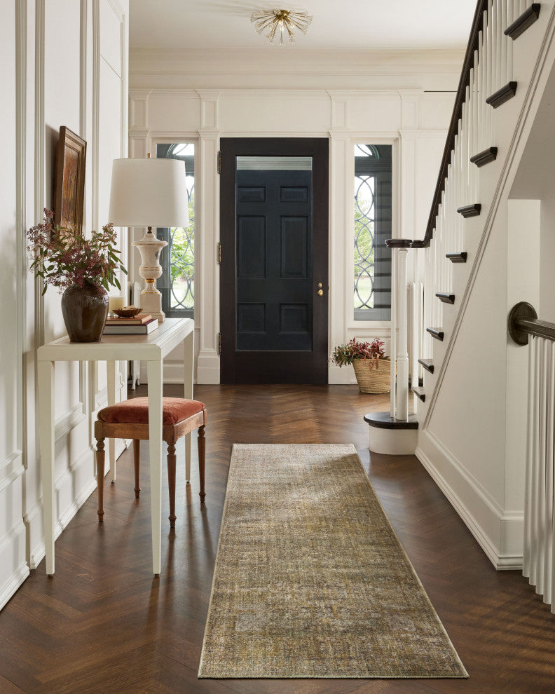 Jean Stoffer x Loloi Bradbury Dove / Gold 11''-6" x 15''-6" Area Rug