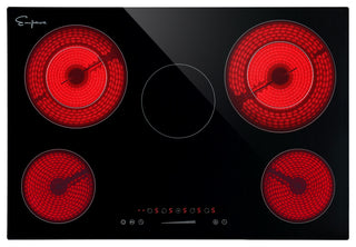 Built-in 36" 5 Elements Smooth Surface, Radiant Black Electric Cooktop