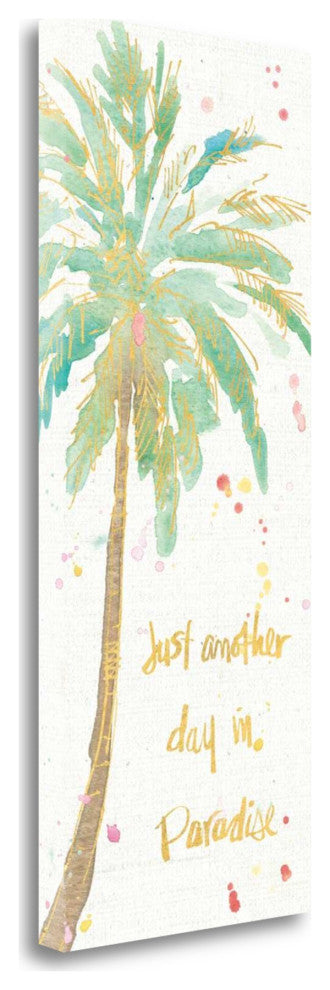 Watercolor Palm Tree 1 Giclee Wrap Canvas Wall Art