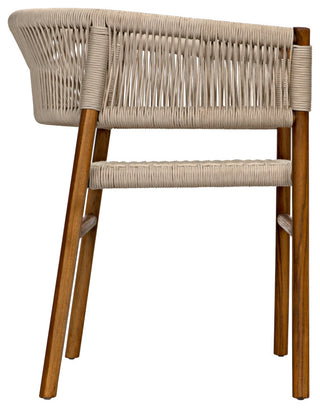 Conrad Chair, Teak With Woven Rope