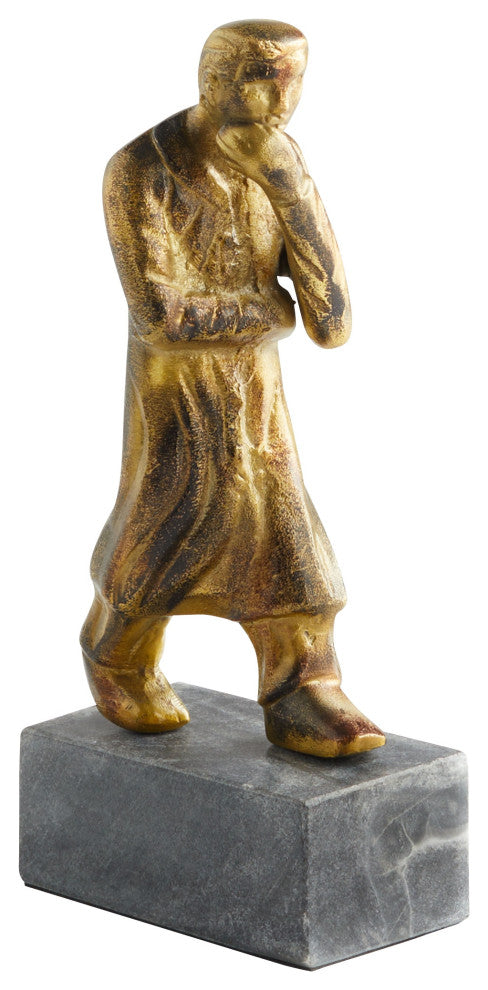 Epicurus Sculpture, Gold