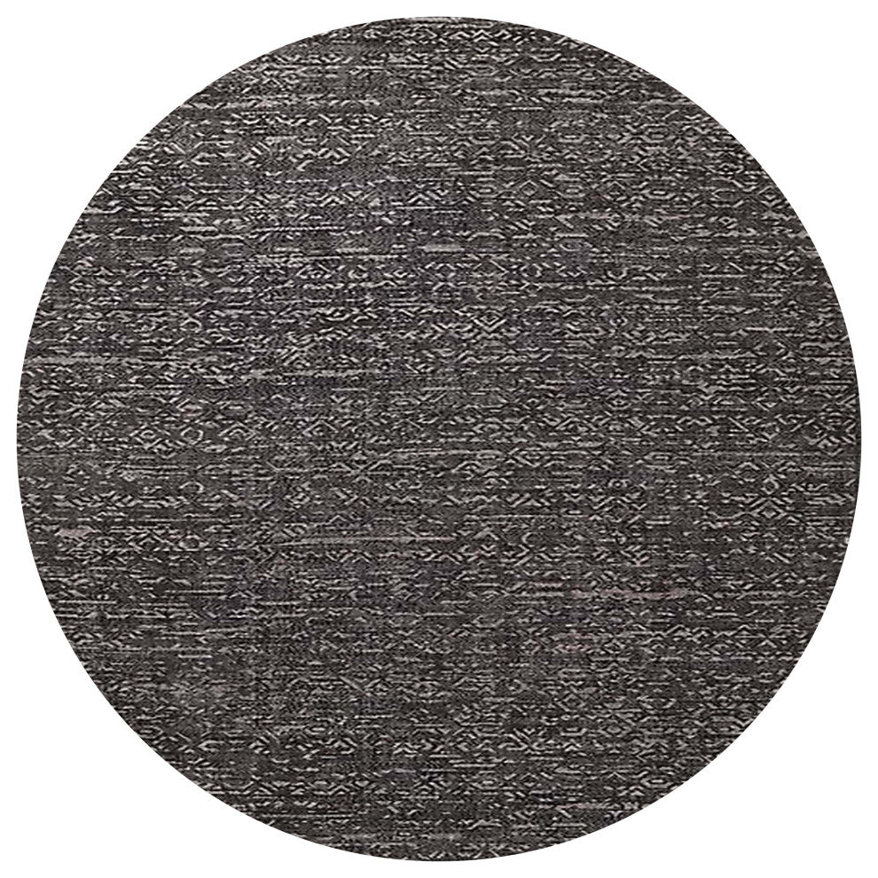 Ahgly Company Indoor Round Mid-Century Modern Area Rugs, 4' Round