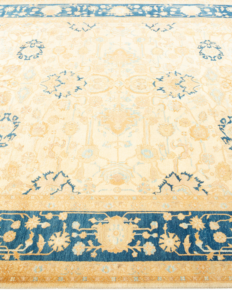 Mogul, One-of-a-Kind Hand-Knotted Area Rug Ivory, 6' 1" x 8' 10"