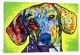 "Dachshund" Wrapped Canvas Art Print, 18x12x1.5