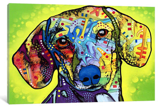 "Dachshund" Wrapped Canvas Art Print, 18x12x1.5