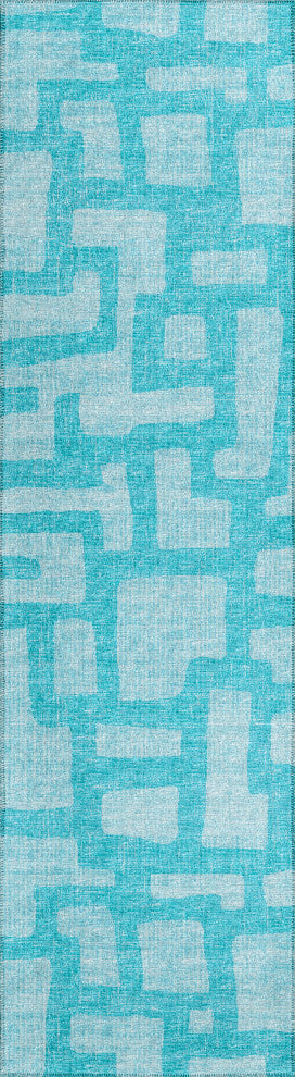 Dalyn Indoor/Outdoor Sedona SN4 Robins Egg Washable 2'3"x7'6" Runner Rug