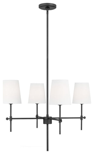 Baker 4-Light Chandelier, Midnight Black