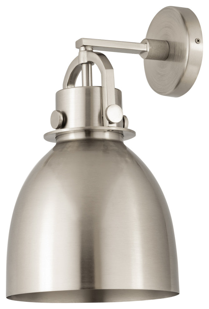 Innovations Lighting 710-1W-SN-M712-8SN Newton Bell 1 Light 8" Sconce