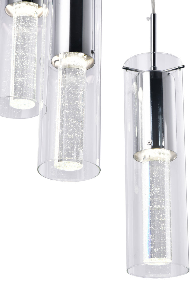 Lazzur Midou 5 Light 14" Polished Chrome Pendant