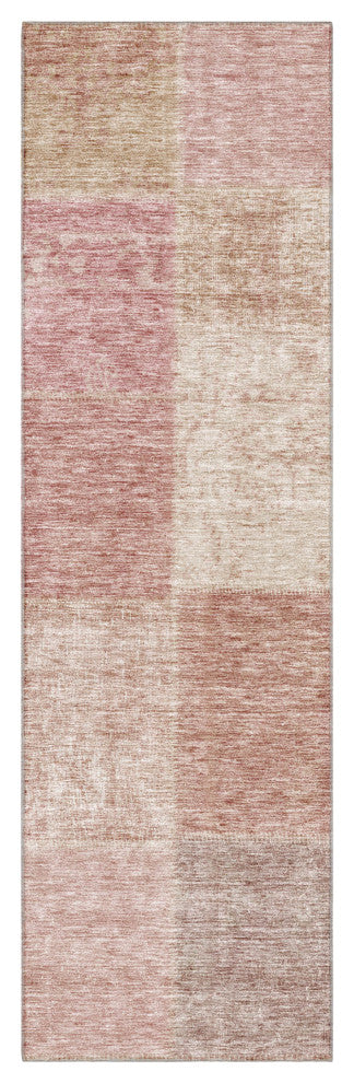 Premium Machine Washable Mayfield AMF664 Blush 2'3" x 7'6" Runner Rug