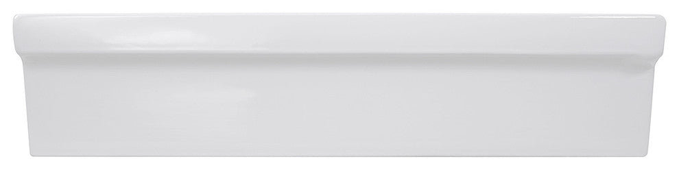 Nantucket Sinks Rectangular Italian Fireclay Vessel Sink, 35.5"