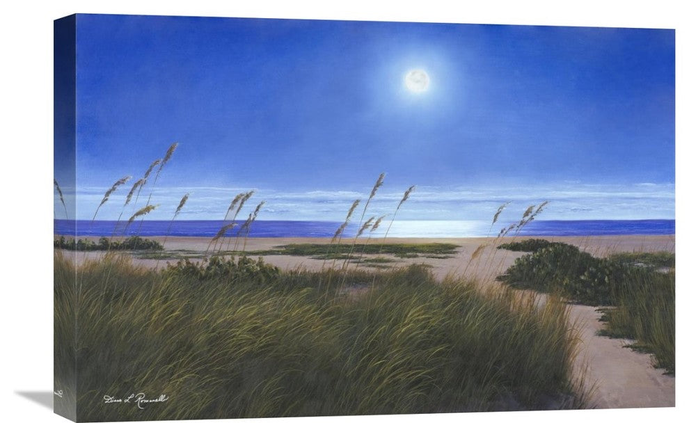 "Blue Moon" Stretched Canvas Giclee by Diane Romanello, 24"x16"