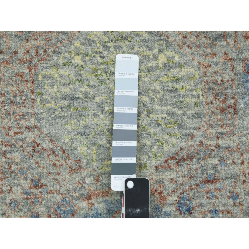 Hand Knotted,Tone Obscured and Subtle,Natural Dyes,Oriental Rug, 9'x12'