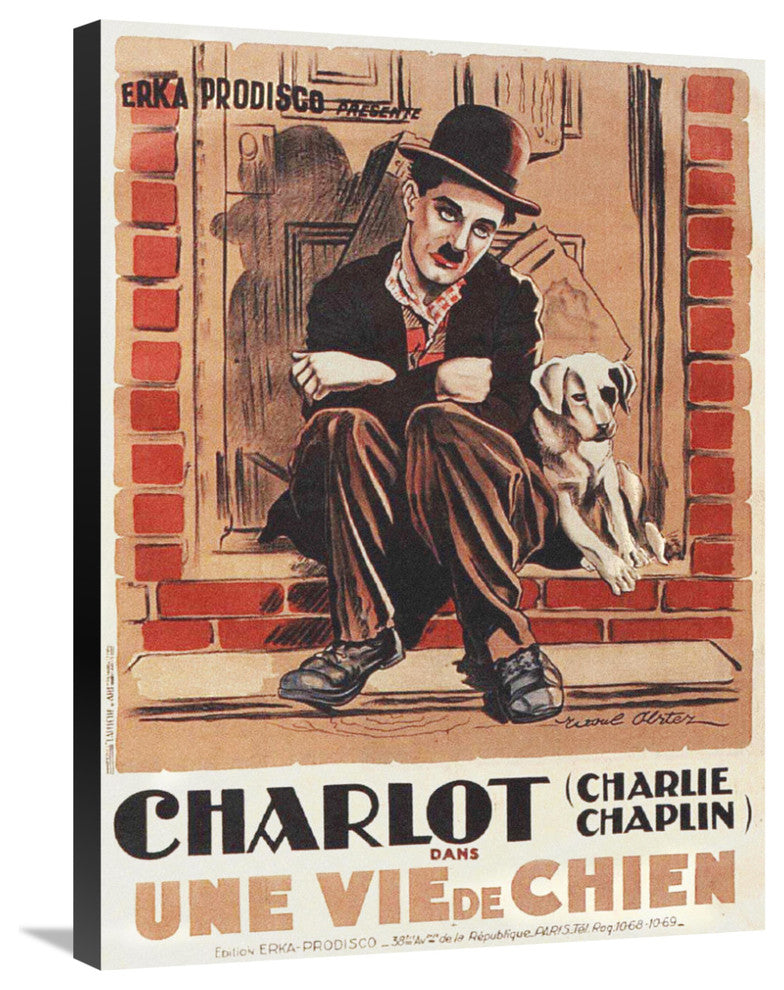 Charlie Chaplin, French, A Dog'S Life, 1918, 22x30