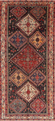 Consigned, Antique Oriental Tribal Traditional Hand Made Persian Area Rug, 6x13