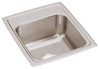 LR15170 Lustertone Classic Stainless Steel 15" x 17-1/2" Drop-in Bar Sink