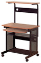 Stupendous computer desk with storage, Brown and Black