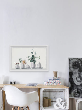 "Simply White" Framed Painting Print, 45"x30"