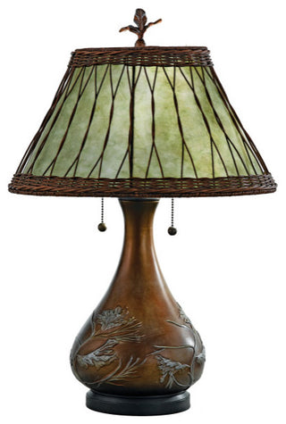 Quoizel MC120T Two Light Table Lamp Highland Brzd Bse