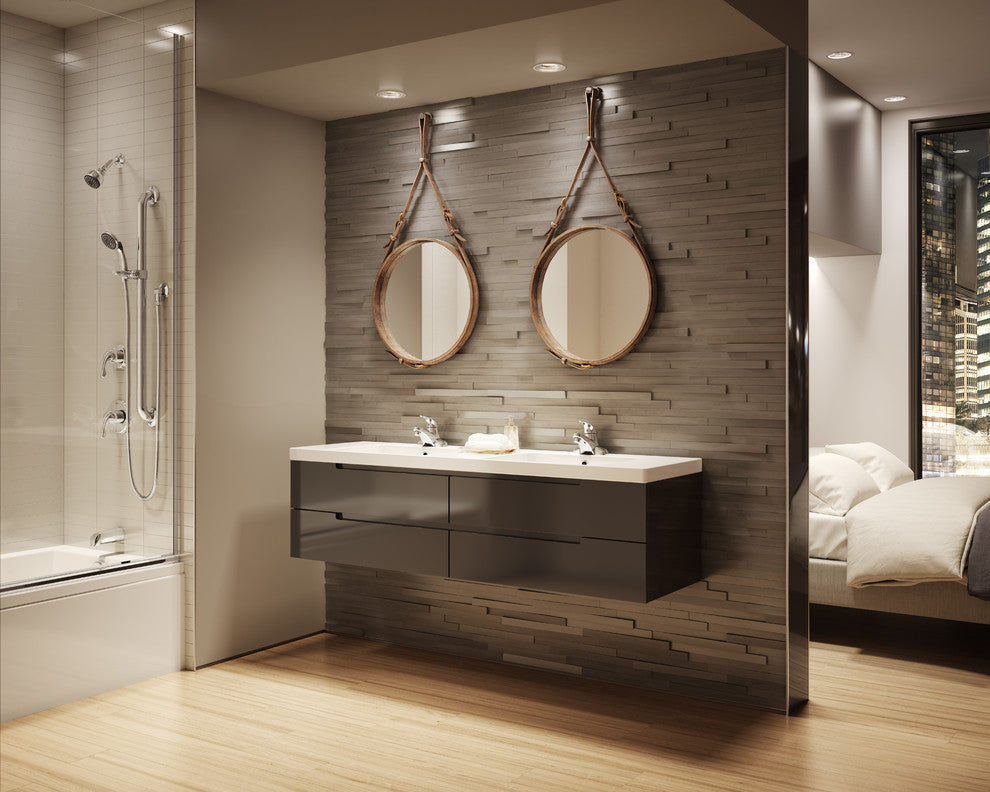 Origins 2-Handle Tub and Shower Faucet With Hand Shower, 2.0 GPM, Chrome