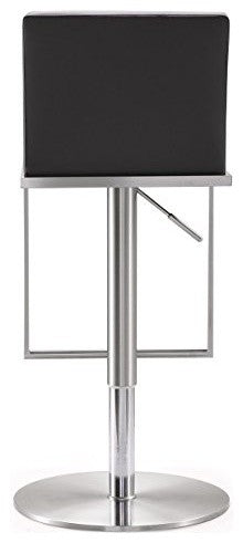 Amalfi Grey Stainless Steel Adjustable Barstool - Grey