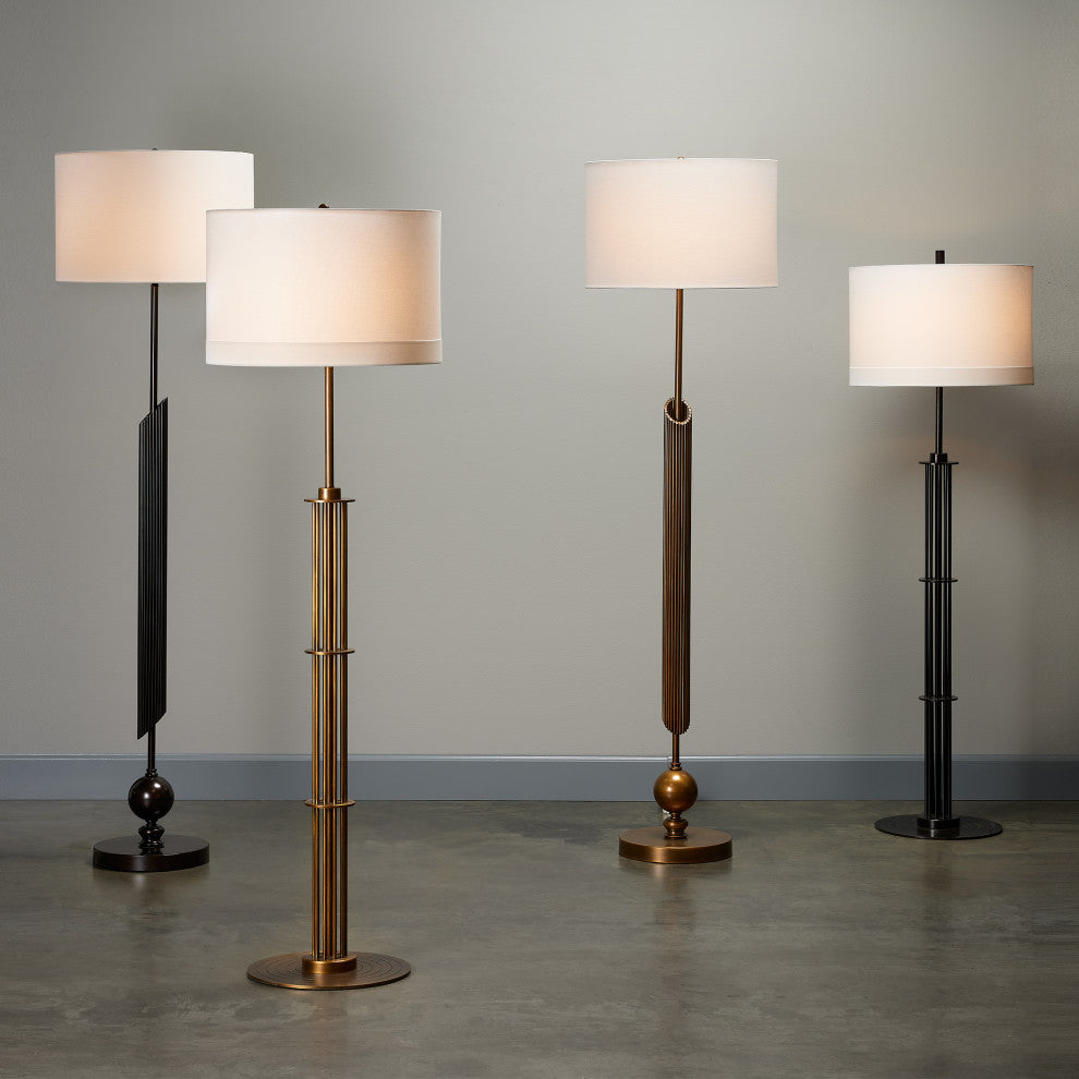 Marcus Floor Lamp, Antique Brass