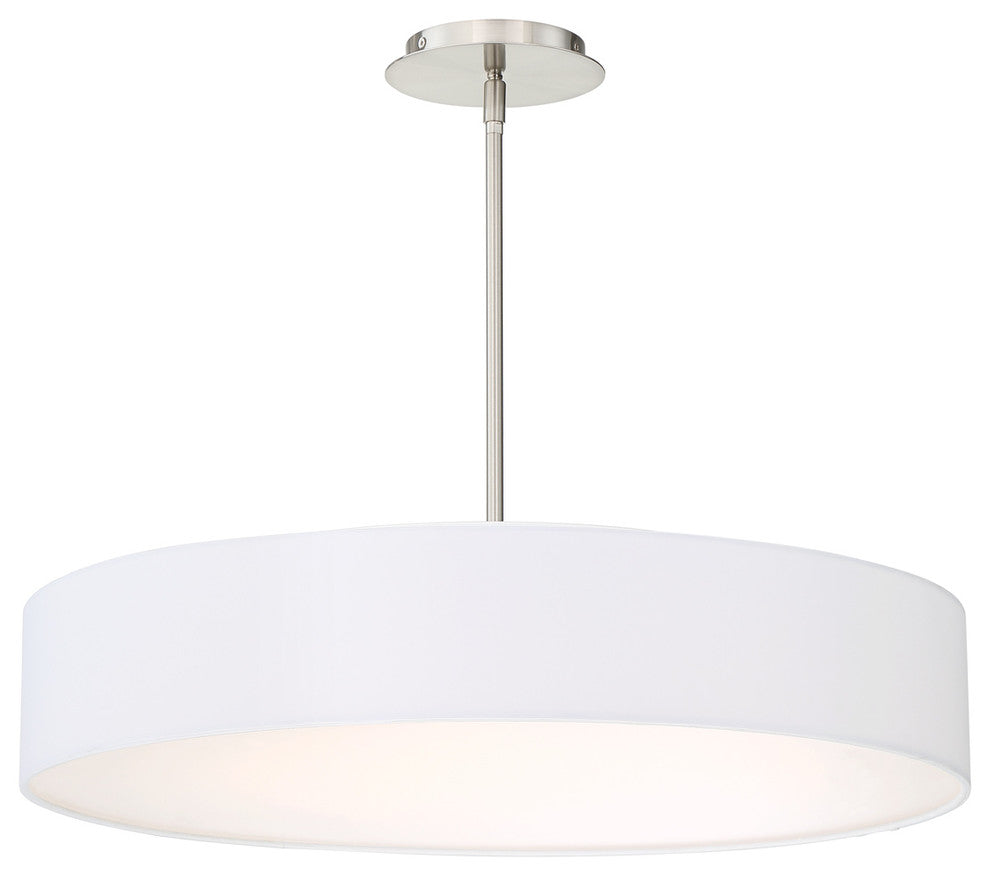 WAC Lighting Manhattan 26in LED Pendant in Brushed Nickel
