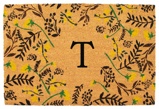 Calloway Mills Lily Bliss Monogram Doormat, Letter T
