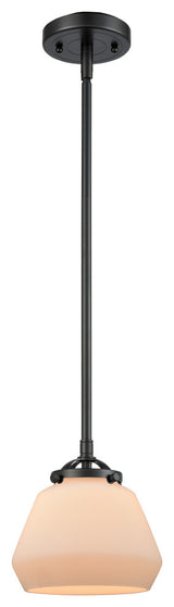 Fulton 1-Light Mini Pendant, Oil Rubbed Bronze, Matte White