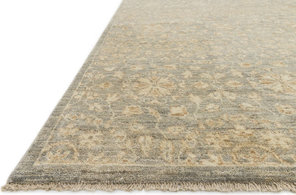 Hand Knotted Wool Essex Area Rug by Loloi, Limestone, 7'9"x9'9"