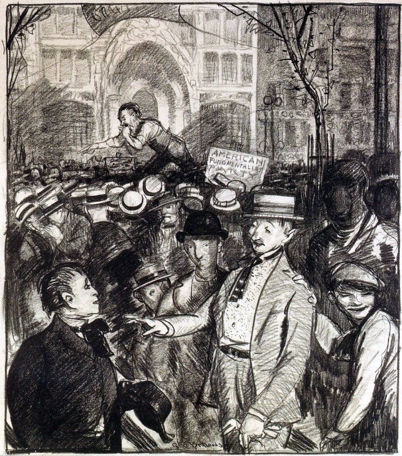 George Wesley Bellows Agitators Gallery Wrap Canvas, 20"x25"