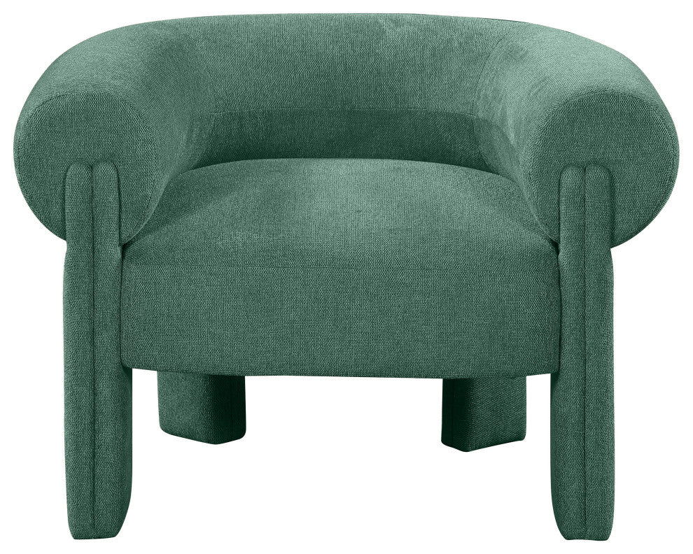 Stefano Upholstered Accent Chair, Green