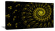 "Endless Spiral Snail Yellow" Abstract Digital Art Canvas Print