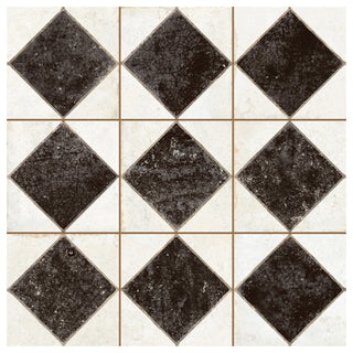 Kings Arles Black Ceramic Floor and Wall Tile