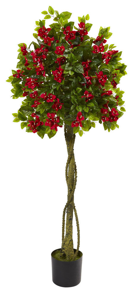 5'' Bougainvillea Artificial Topiary Tree