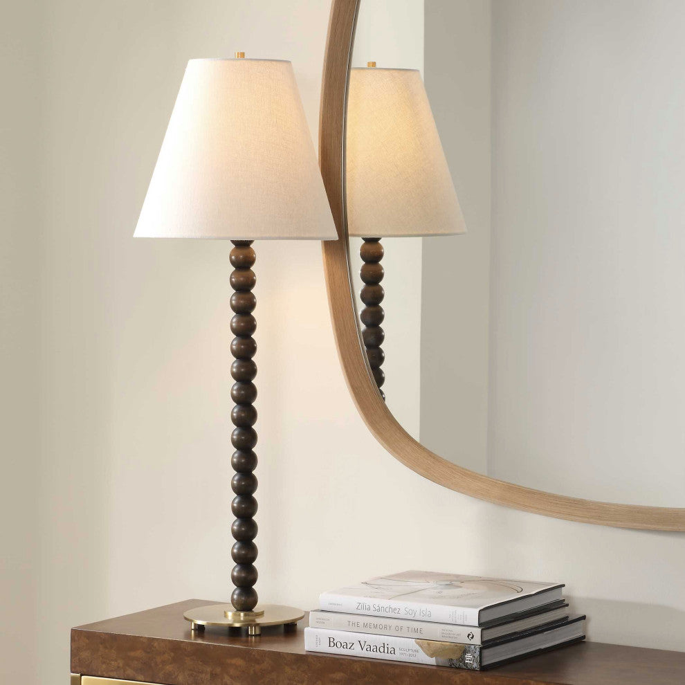 Uttermost Gallus Wood Spheres Table Lamp