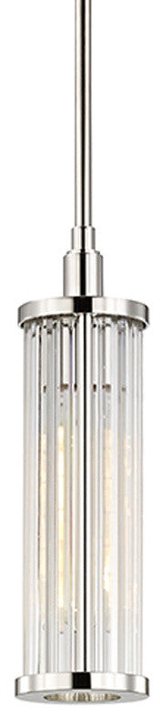 Marley 1-Light Pendant, Polished Nickel