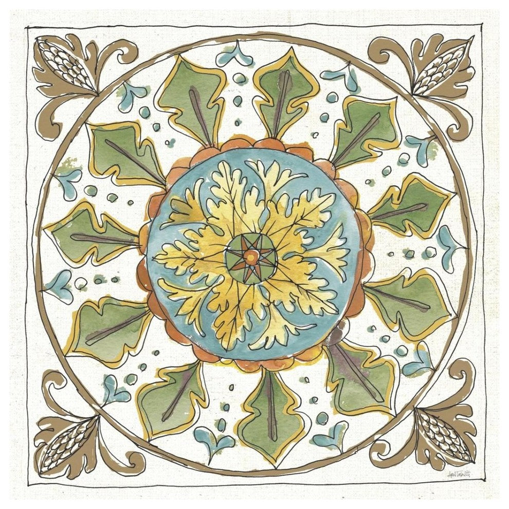 "Tuscan Elegance VII" Digital Paper Print by Anne Tavoletti, 38"x38"